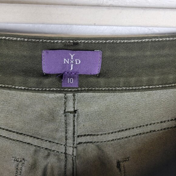 NYDJ Women's Size 10 Pants Alina Legging Green - Picture 3 of 5